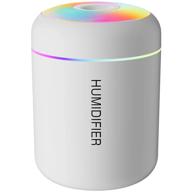 Mini Umidificador de Ar USB Difusor de Aroma Elétrico Purificador de Óleos Essenciais Aromaterapia Gerador de Névoa Luzes para Carro Casa Quarto